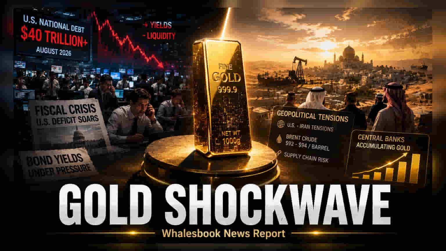 Gold Prices Rally 17% As US Debt Hits $40 Trillion Milestone