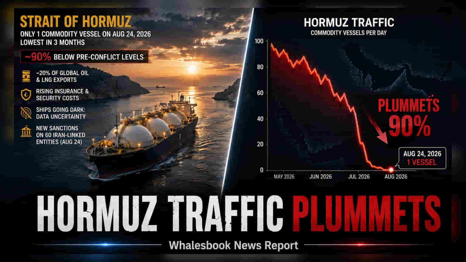 Strait of Hormuz Commodity Traffic Hits 3-Month Low Amid Tensions