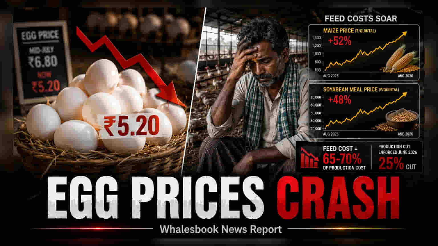 Poultry Prices Dip as Shravan Cools Demand; High Feed Costs Squeeze Margins