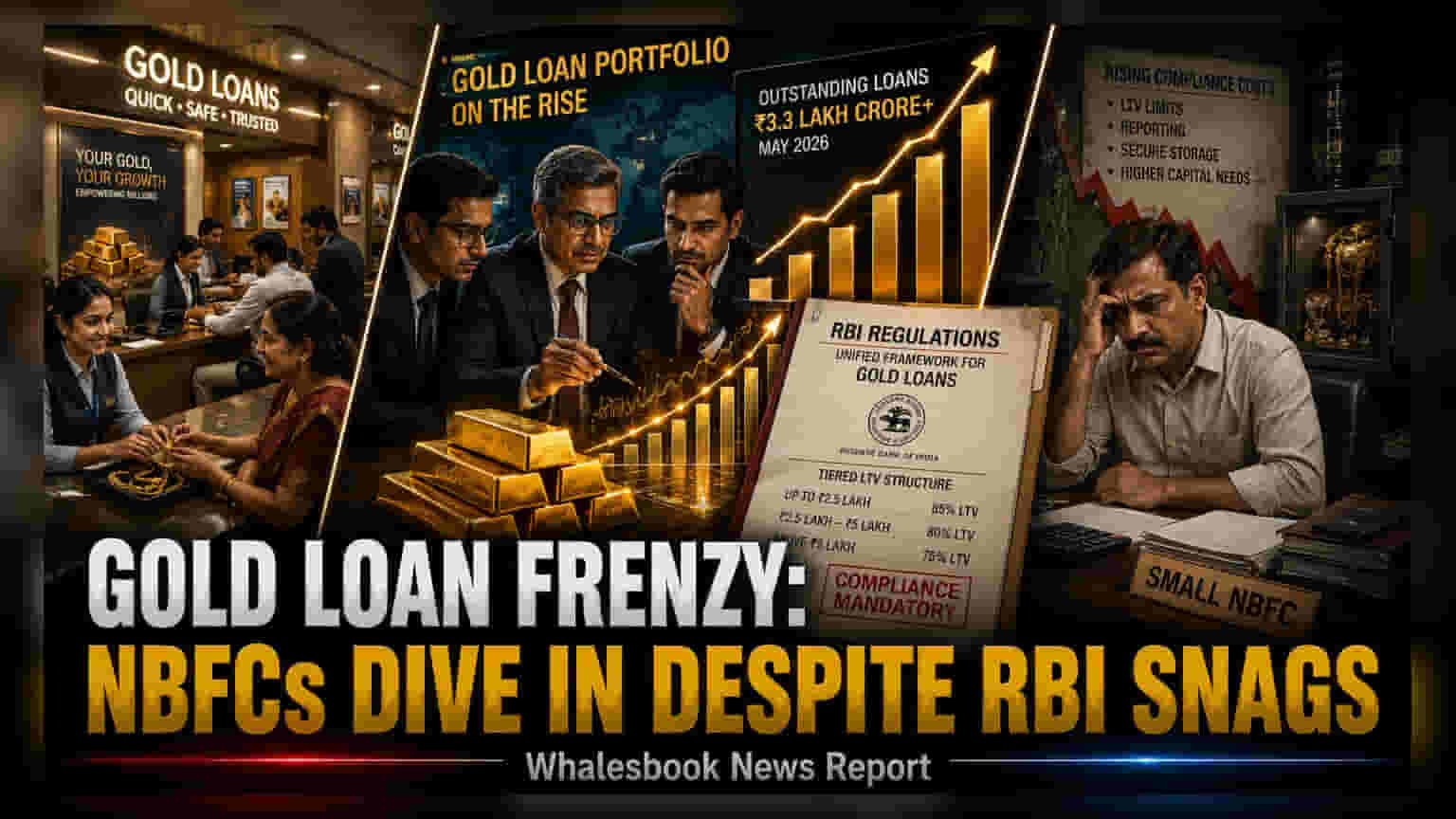 NBFCs का गोल्ड लोन में दबदबा जारी: RBI के नए नियमों के बावजूद बढ़ रहा पोर्टफोलियो
