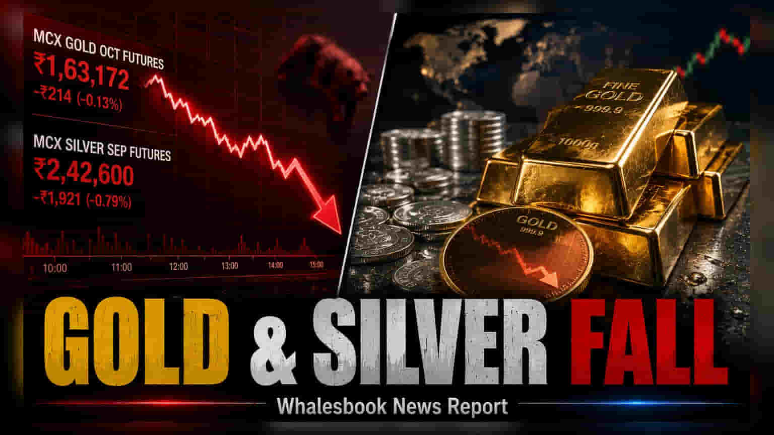 MCX पर सोना-चांदी की कीमतों में गिरावट, निवेशकों ने बुक किए मुनाफे