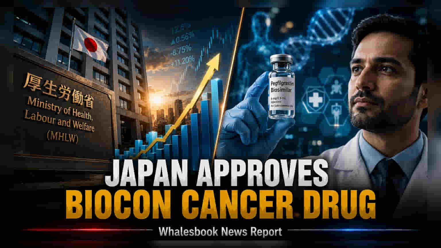 Biocon Biologics ਨੂੰ ਜਾਪਾਨ 'ਚ ਮਿਲੀ ਵੱਡੀ ਮਨਜ਼ੂਰੀ: Pegfilgrastim Biosimilar ਲਈ ਰਾਹ ਪੱਧਰਾ