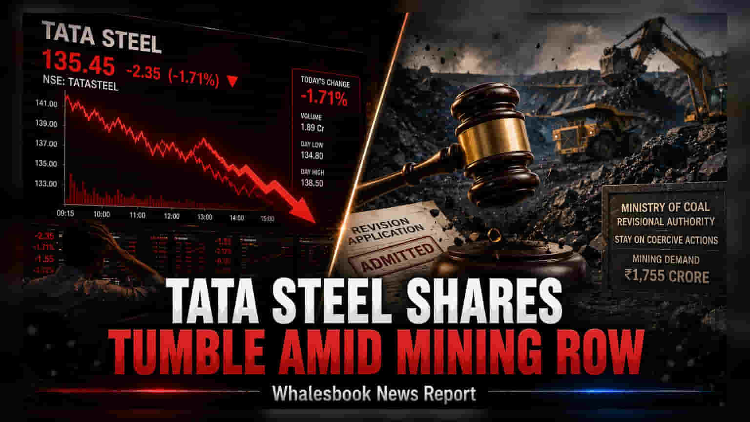 Tata Steel Share Price: ₹1,755 करोड़ की माइनिंग राहत के बावजूद शेयर में गिरावट!