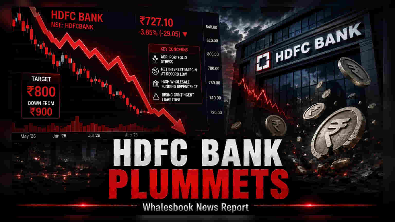 HDFC Bank Shares Dip as JM Financial Cuts Target to ₹800