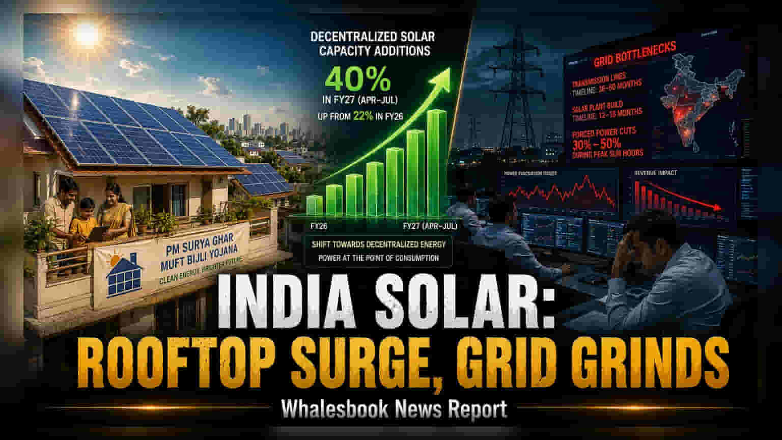 India's Solar Growth Shifts to Decentralized Projects as Grid Struggles