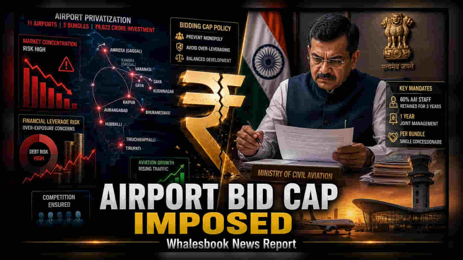 Airports Privatization: एकाधिकार पर लगेगी लगाम! भारत सरकार ने लगाई बोली की नई सीमा