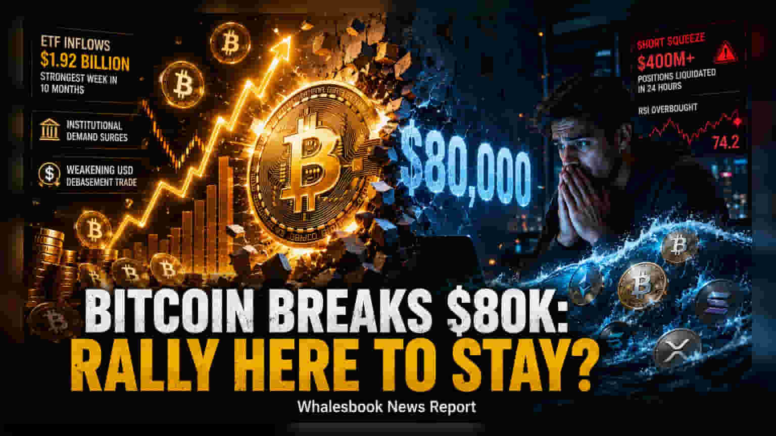 Bitcoin விலை அதிரடி உயர்வு: $80,000-ஐ தாண்டியது! அமெரிக்க பாண்ட் கொள்கை மாற்றம் காரணம்