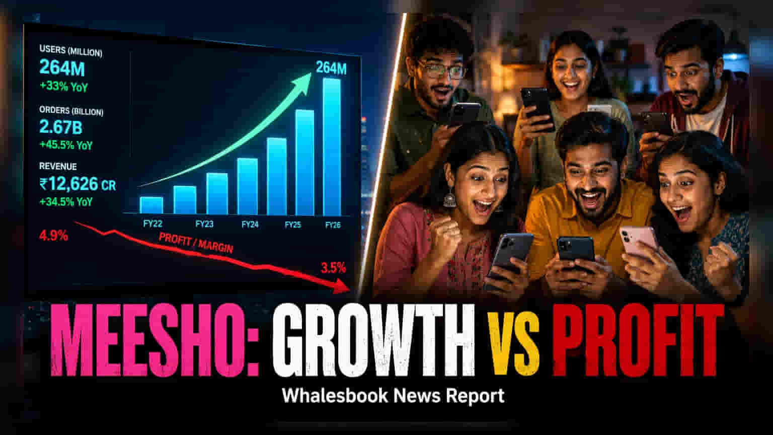Meesho FY26 Results: भारी खर्च से घटी कमाई, निवेशकों को बढ़ी चिंता!