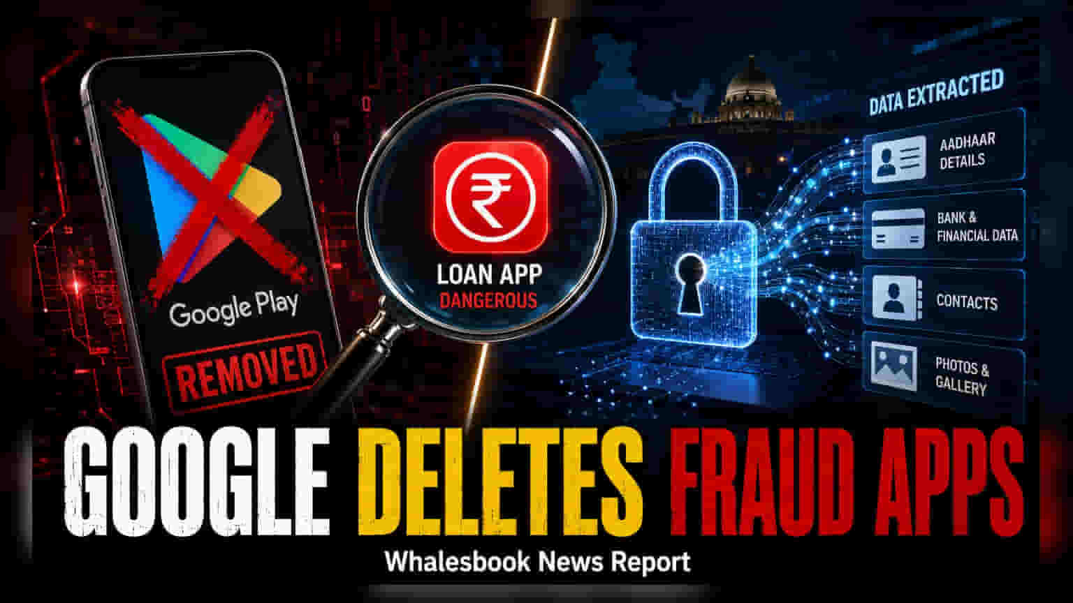 Google Play Store నుంచి తొలగించిన 3 లోన్ యాప్స్: మోసాలు, డేటా చోరీపై కఠిన చర్యలు