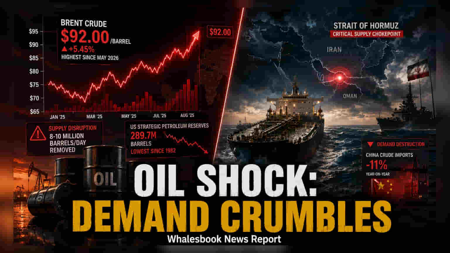 Brent Crude Price: $92 के पार! शिपिंग पर खतरे से सप्लाई में बड़ी रुकावट