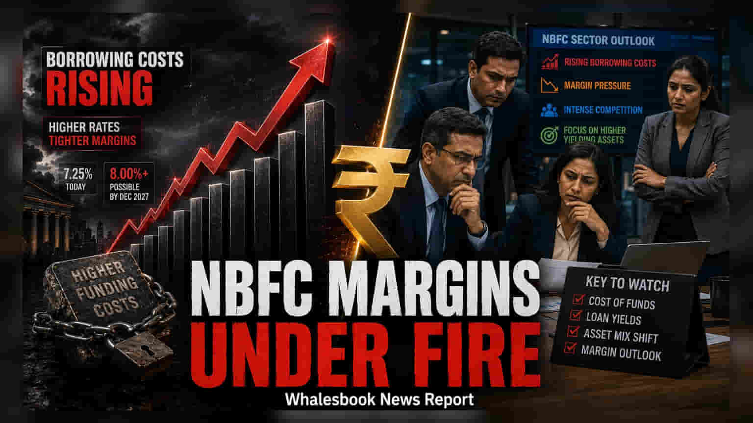 NBFC कंपन्यांच्या नफ्यावर परिणाम? वाढत्या व्याजदरांचा FY28 च्या कमाईवर धोका!