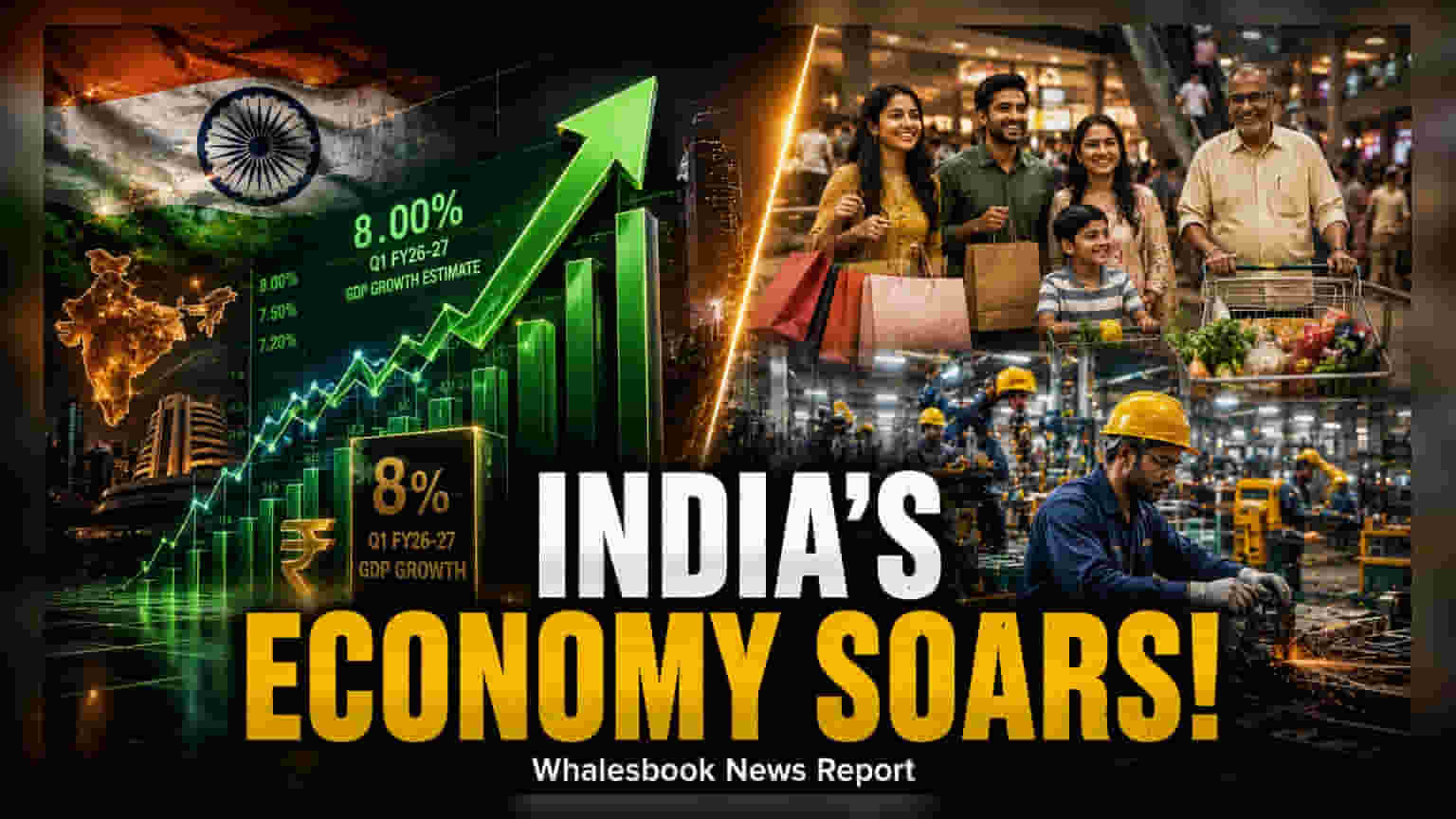 SBI Forecasts 8% Q1 GDP Growth, Outpacing RBI Estimate