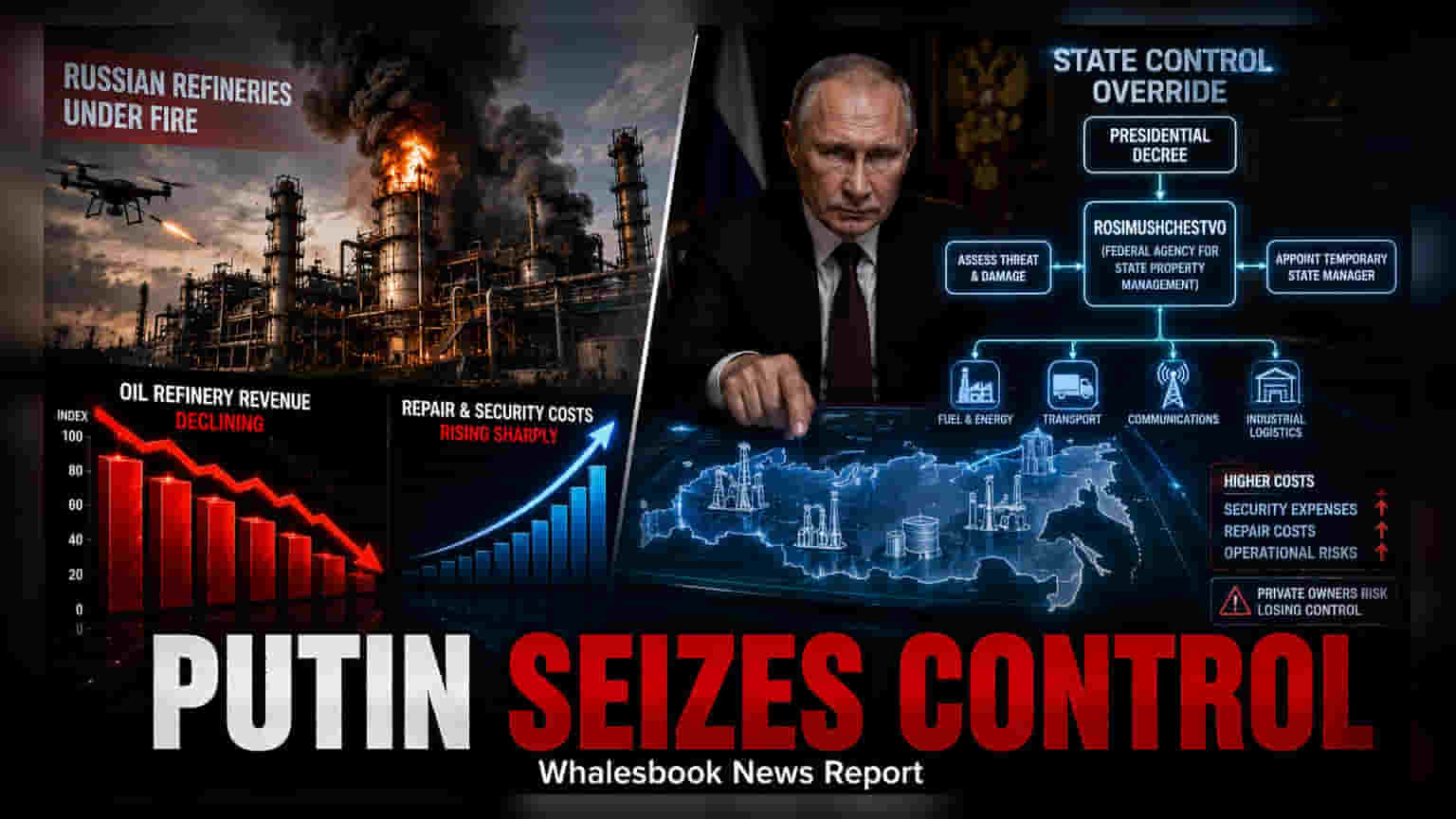 Russia Decree Allows State Takeover of Damaged Infrastructure