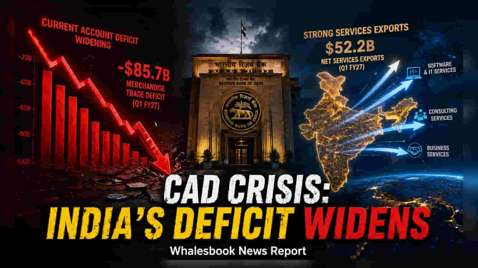 இந்தியாவின் Q1 CAD $3.1 பில்லியன்: சேவை ஏற்றுமதி வர்த்தகப் பற்றாக்குறையை ஈடுசெய்தது!