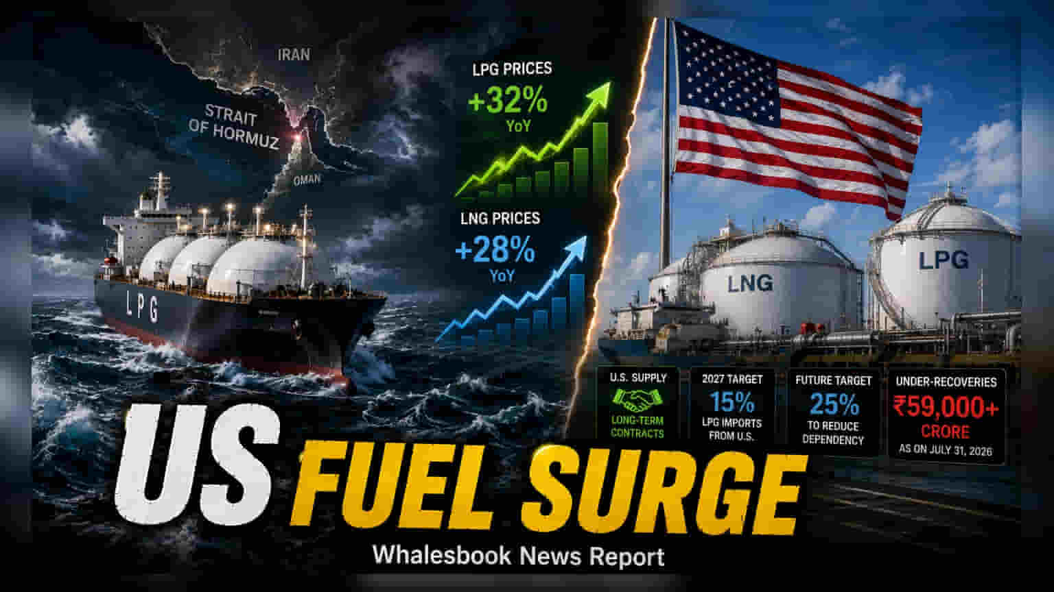 West Asia संकट: भारत का बढ़ा US LPG आयात, तेल कंपनियों पर बढ़ा दबाव
