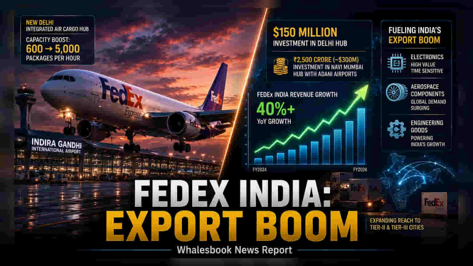 FedEx Invests $150 Million In New Delhi Cargo Hub