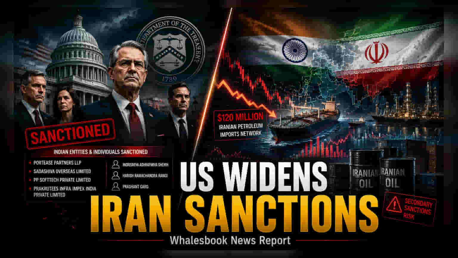 अमेरिकेची भारतीय कंपन्यांवर कारवाई! इराणसोबत व्यापार केल्याचा आरोप, ४ कंपन्या आणि ३ व्यक्तींवर निर्बंध