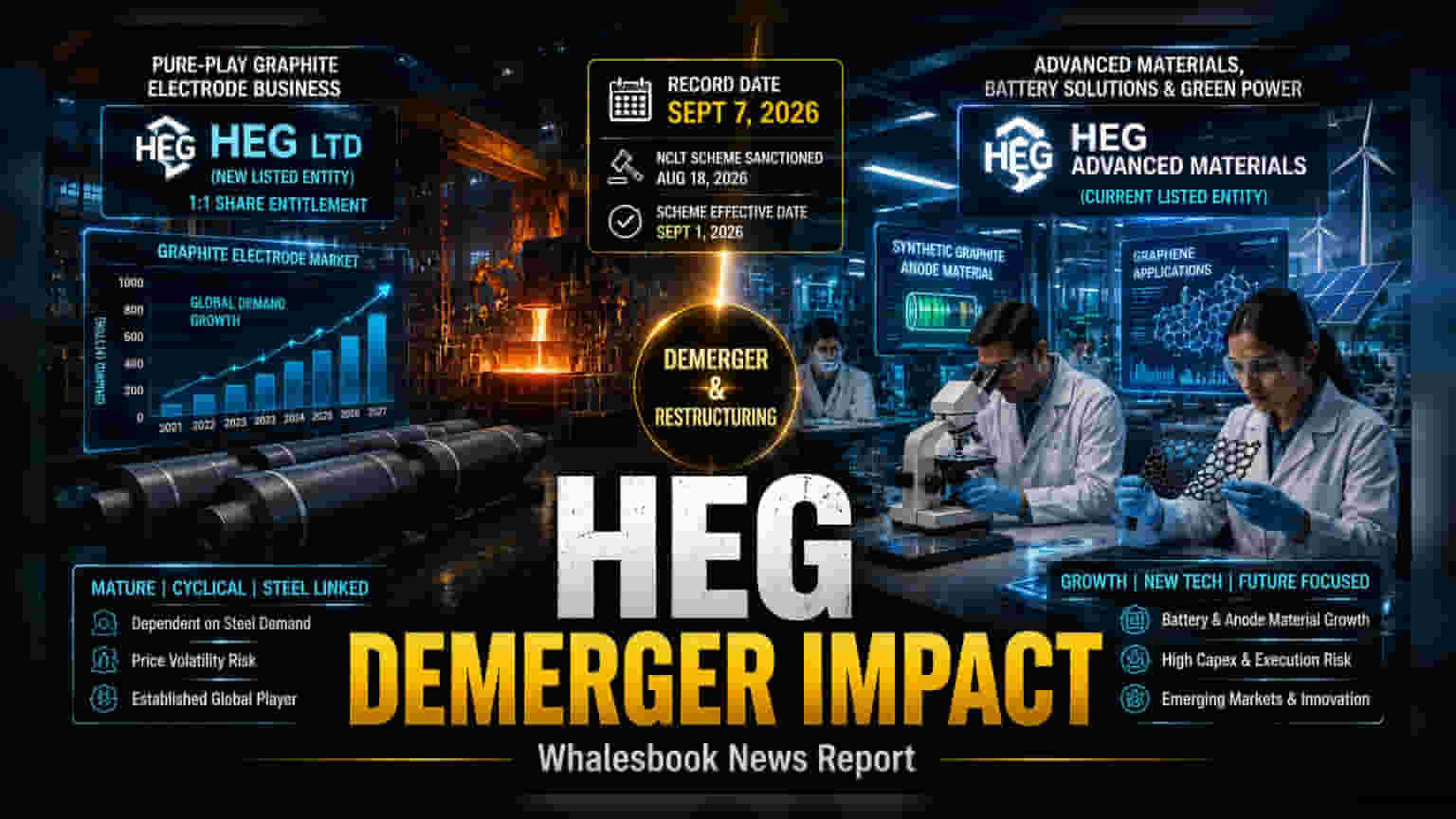 HEG Ltd: 7 सप्टेंबर रेकॉर्ड डेट, कंपनीचे दोन तुकडे होणार!