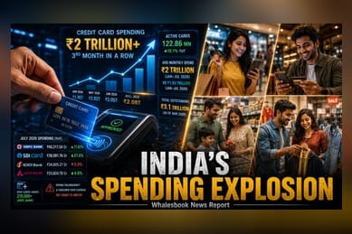 India Credit Card Spends Stay Above ₹2 Trillion in July