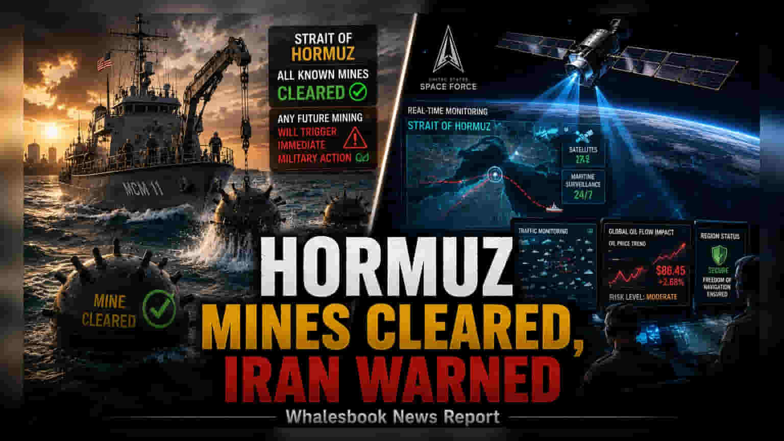Trump Says Hormuz Mines Cleared; Oil Markets Monitor Stability