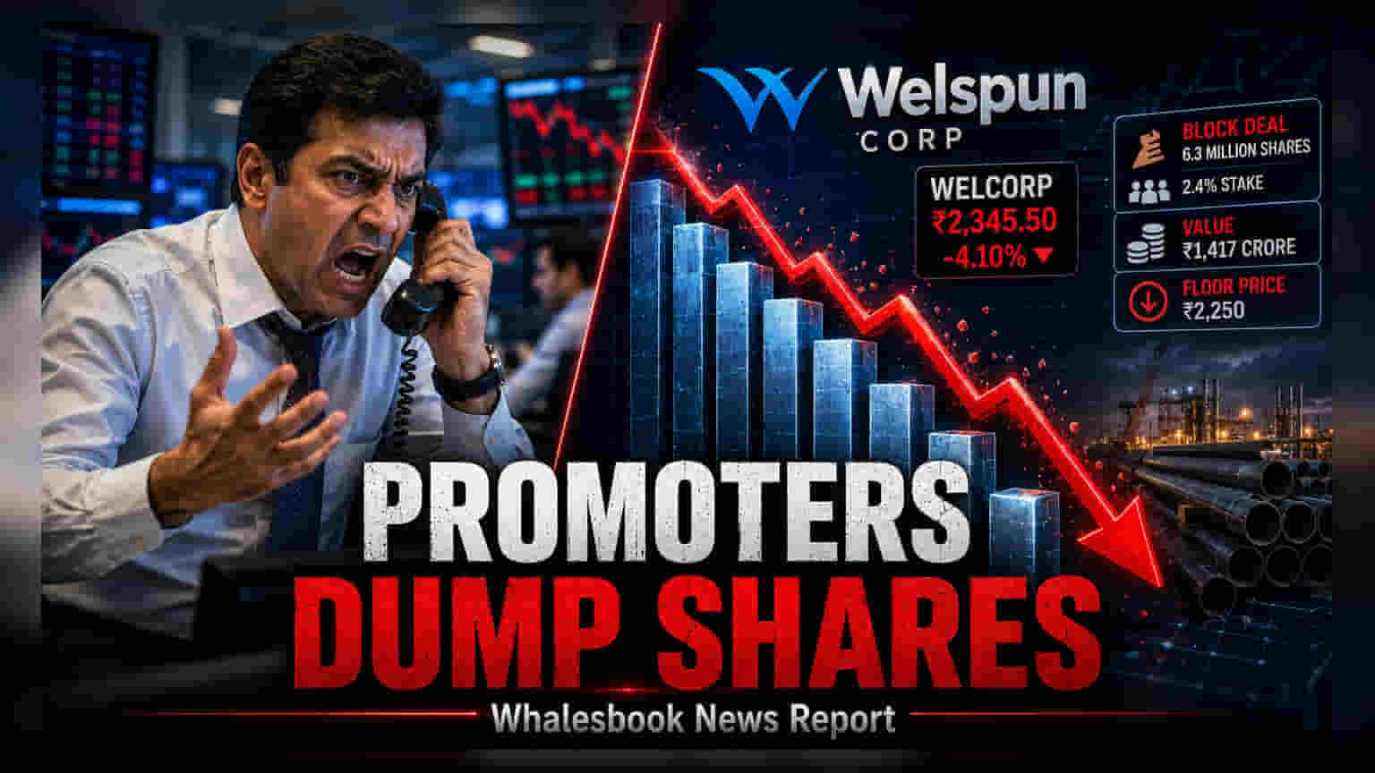 Welspun Corp Promoters to Sell 2.4% Stake for ₹1,417 Crore