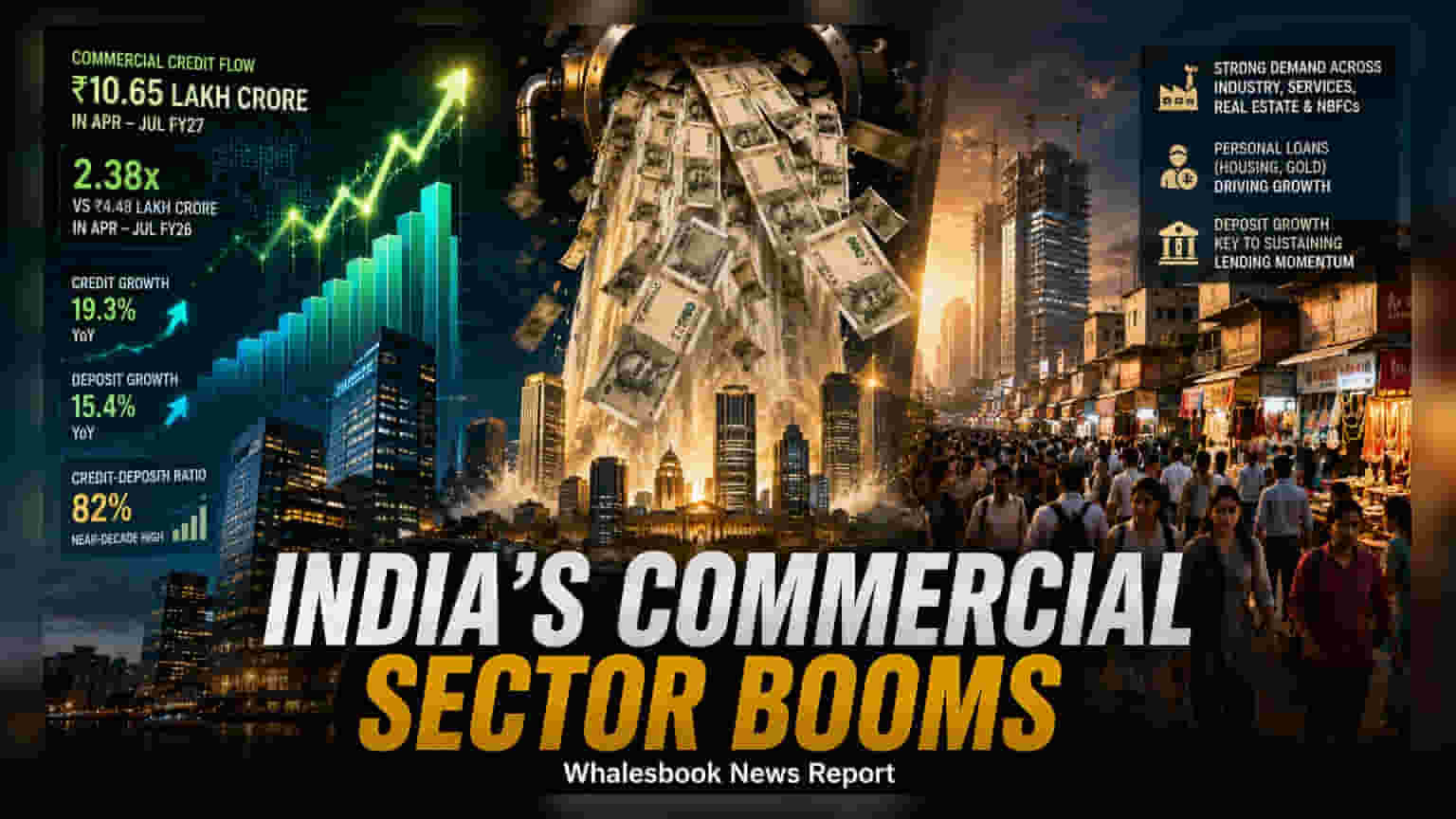 भारतातील कंपन्यांना अभूतपूर्व निधी: FY27 मध्ये ₹10.65 लाख कोटींची विक्रमी वाढ