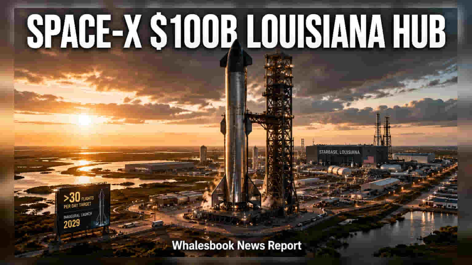 SpaceX चा मेगा प्लॅन: लुईझियानामध्ये उभारणार **$100 अब्जांचे** 'स्टारशिप हब'