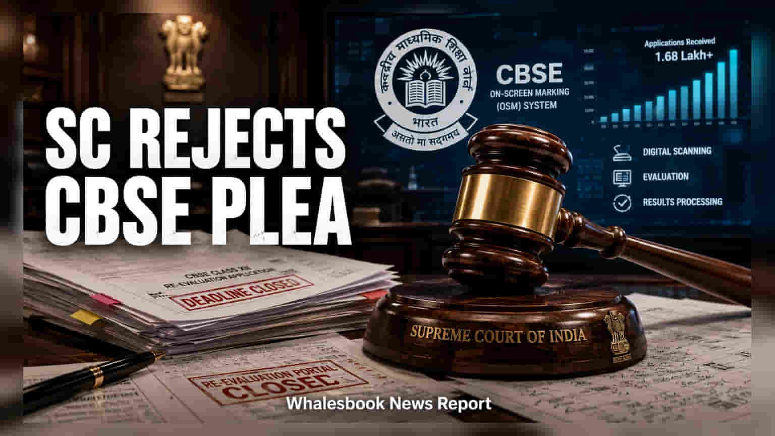 CBSE Class XII Re-evaluation: सुप्रीम कोर्ट का बड़ा फैसला, री-इवैल्यूएशन पोर्टल फिर से खोलने की याचिका खारिज