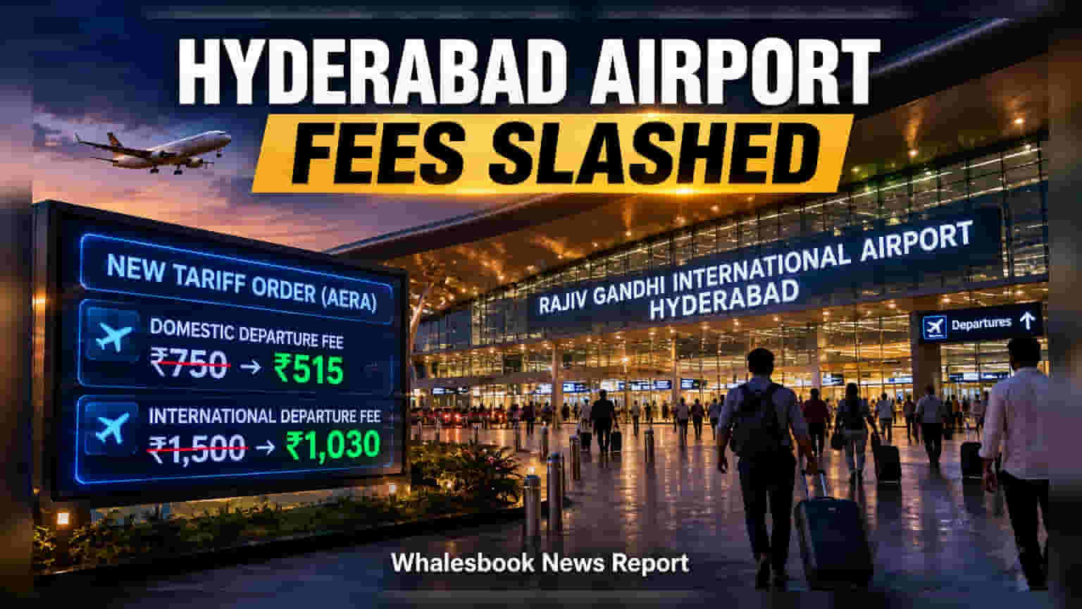 Hyderabad Airport: हवाई यात्रियों की मौज, AERA ने घटाई फीस और GMR का रेवेन्यू कैप किया सीमित