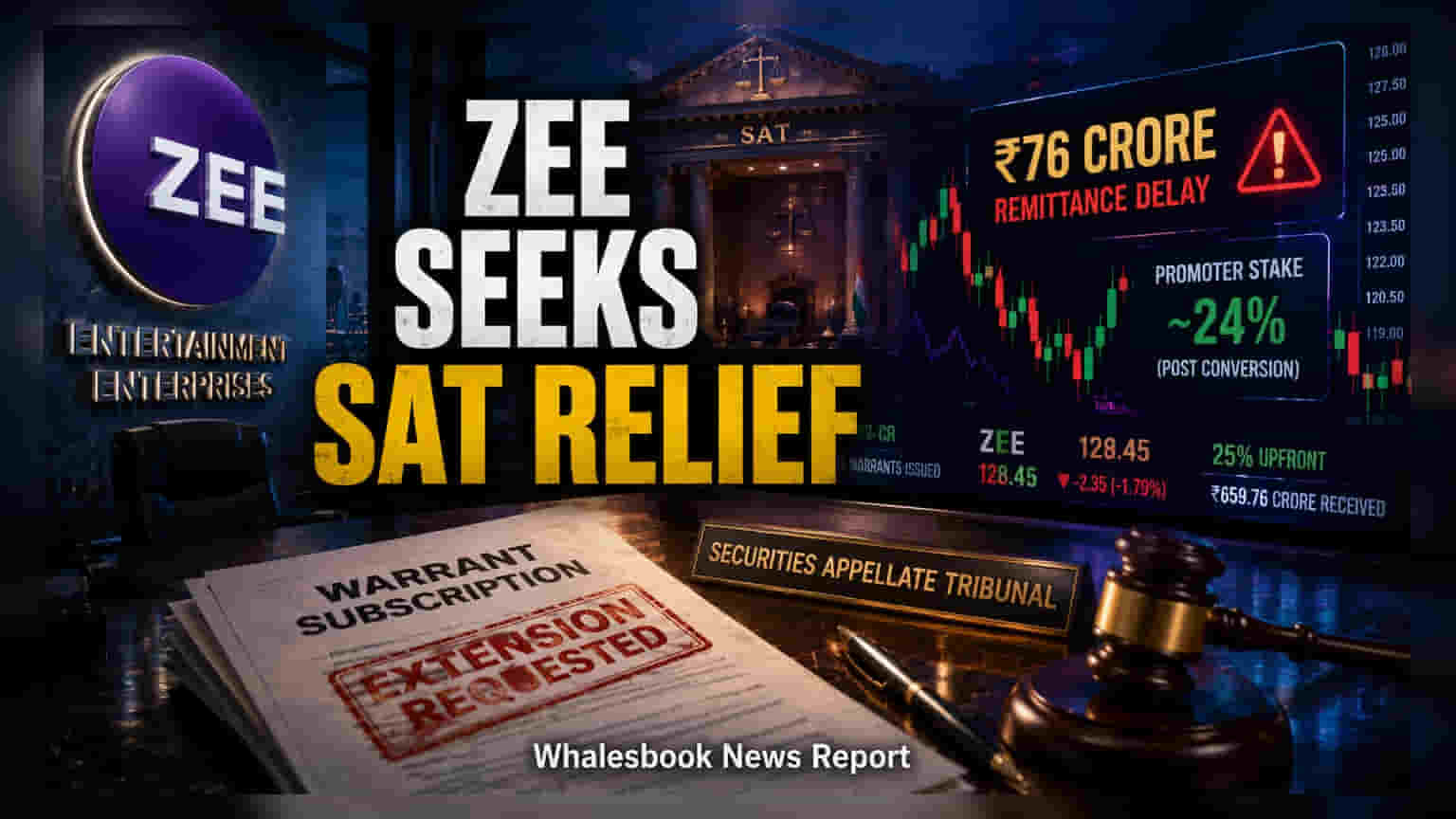 Zee Entertainment: SATని ఆశ్రయించిన జీ ఎంటర్టైన్మెంట్.. వారంట్ పేమెంట్ గడువు పెంపు కోసం విజ్ఞప్తి