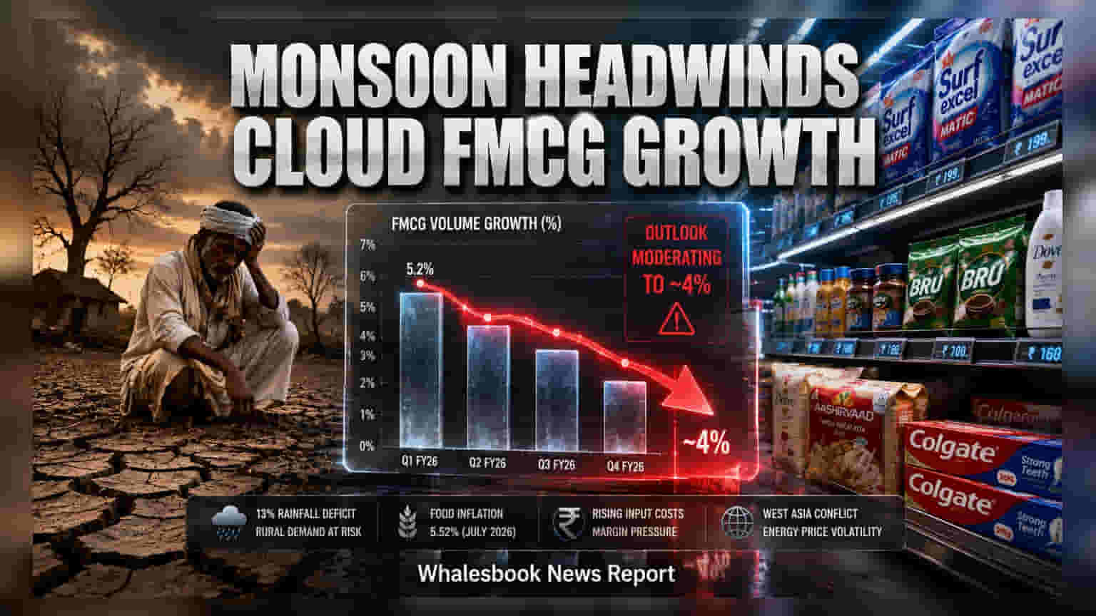 Indian FMCG Sector: వర్షాల కొరతతో FMCG రంగంపై నీలి నీడలు.. వృద్ధి మందగిస్తుందా?