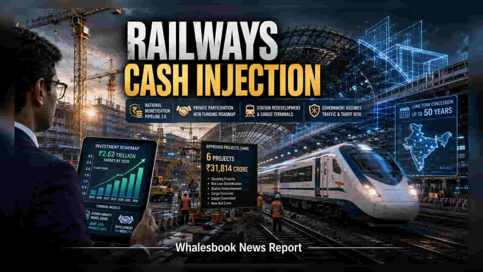 Indian Railways: ప్రైవేట్ భాగస్వామ్యంతో సరికొత్త ప్రయాణం.. ఏకంగా **₹2.62 లక్షల కోట్ల** భారీ ఇన్వెస్ట్‌మెంట్!