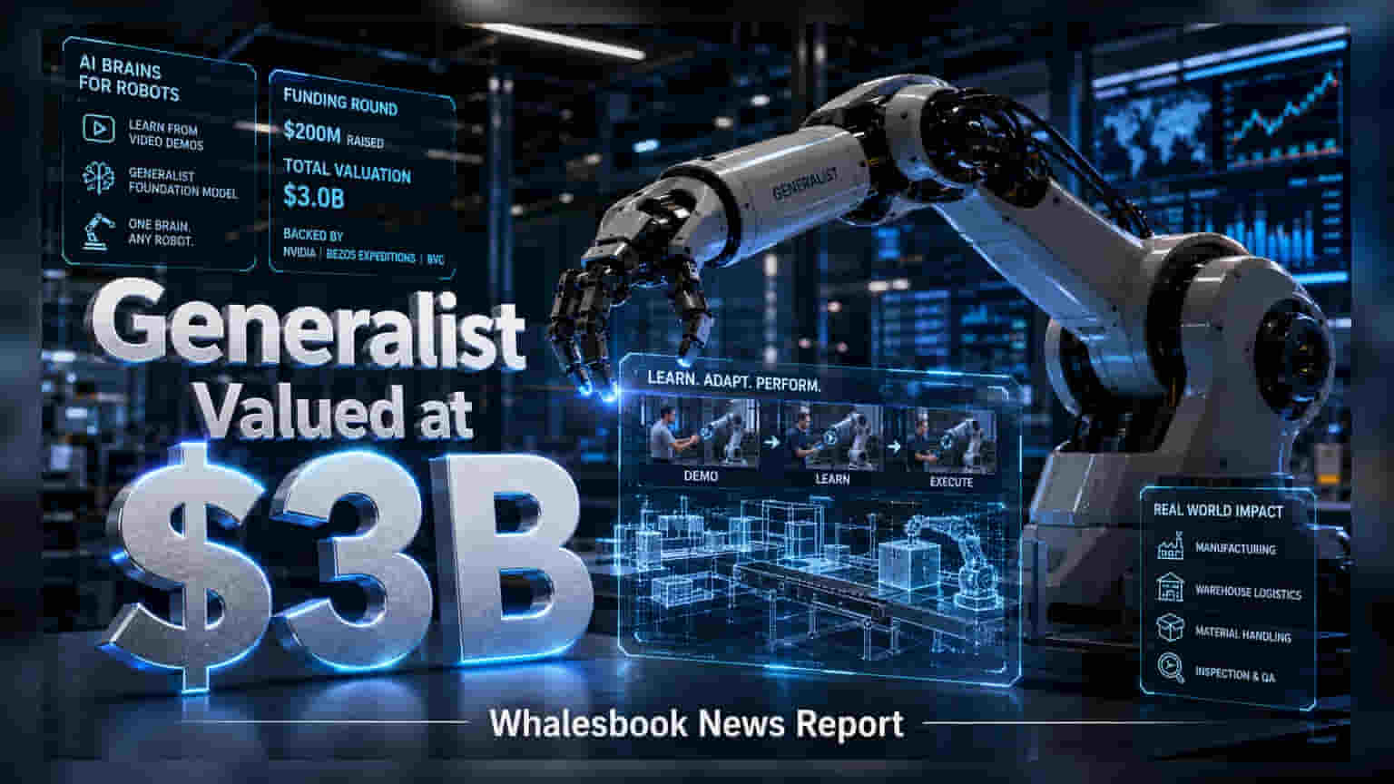 Generalist AI: रोबोटिक्स स्टार्टअप का कमाल, **$3 बिलियन** की वैल्यूएशन पर पहुंचा