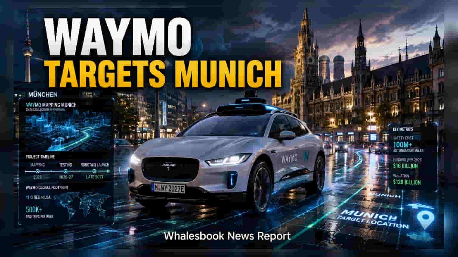 Waymo નું યુરોપમાં આગમન: 2027 સુધીમાં મ્યુનિકમાં દોડશે Robotaxi