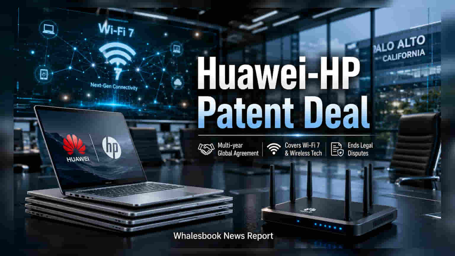 Huawei and HP Sign Multi-Year Wi-Fi Patent Pact