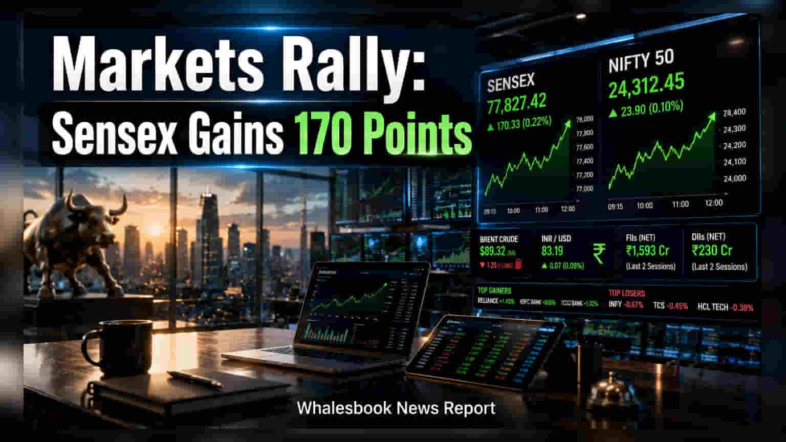 Sensex, Nifty Open Higher As Crude Oil Prices Ease