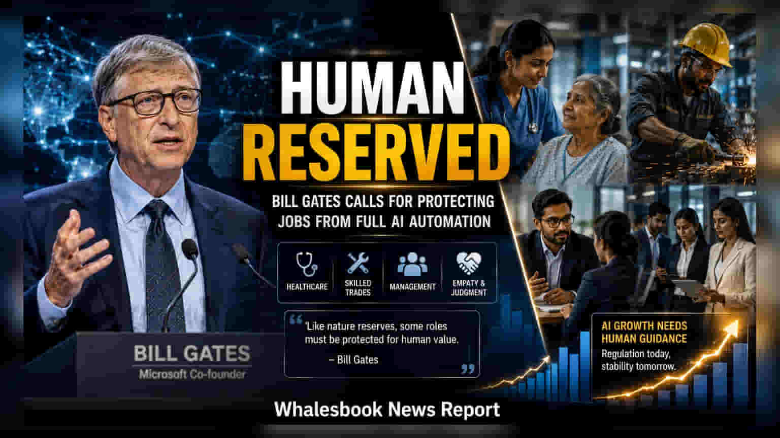 AI से नौकरी बचाने का Bill Gates का नया दांव, 'Human Reserved' जोन बनाने का प्रस्ताव