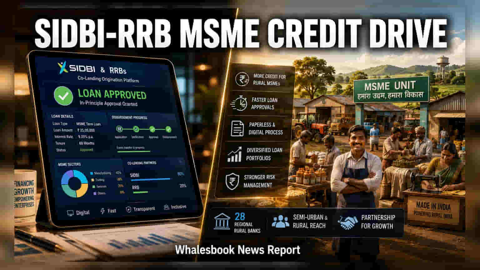 SIDBI, 28 Regional Rural Banks Launch MSME Co-Lending Drive