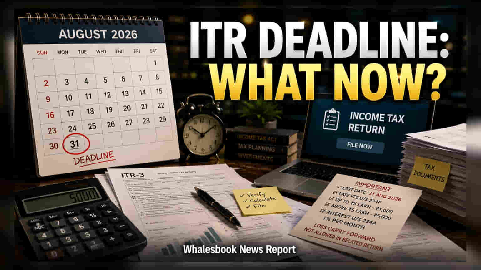 ITR Deadline 31 ਅਗਸਤ: ਦੇਰੀ ਕੀਤੀ ਤਾਂ ਲੱਗੇਗਾ ਜੁਰਮਾਨਾ, ਅਤੇ ਨੁਕਸਾਨ (Loss) ਵੀ ਨਹੀਂ ਕਰ ਸਕੋਗੇ Carry-forward!