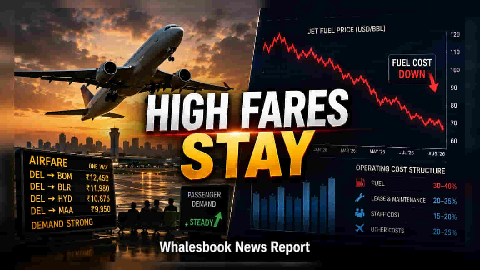 Airfare Update: ਜੈੱਟ ਫਿਊਲ ਦੇ ਭਾਅ ਘਟੇ, ਫਿਰ ਵੀ ਕਿਉਂ ਮਹਿੰਗੇ ਹਨ ਹਵਾਈ ਟਿਕਟ?