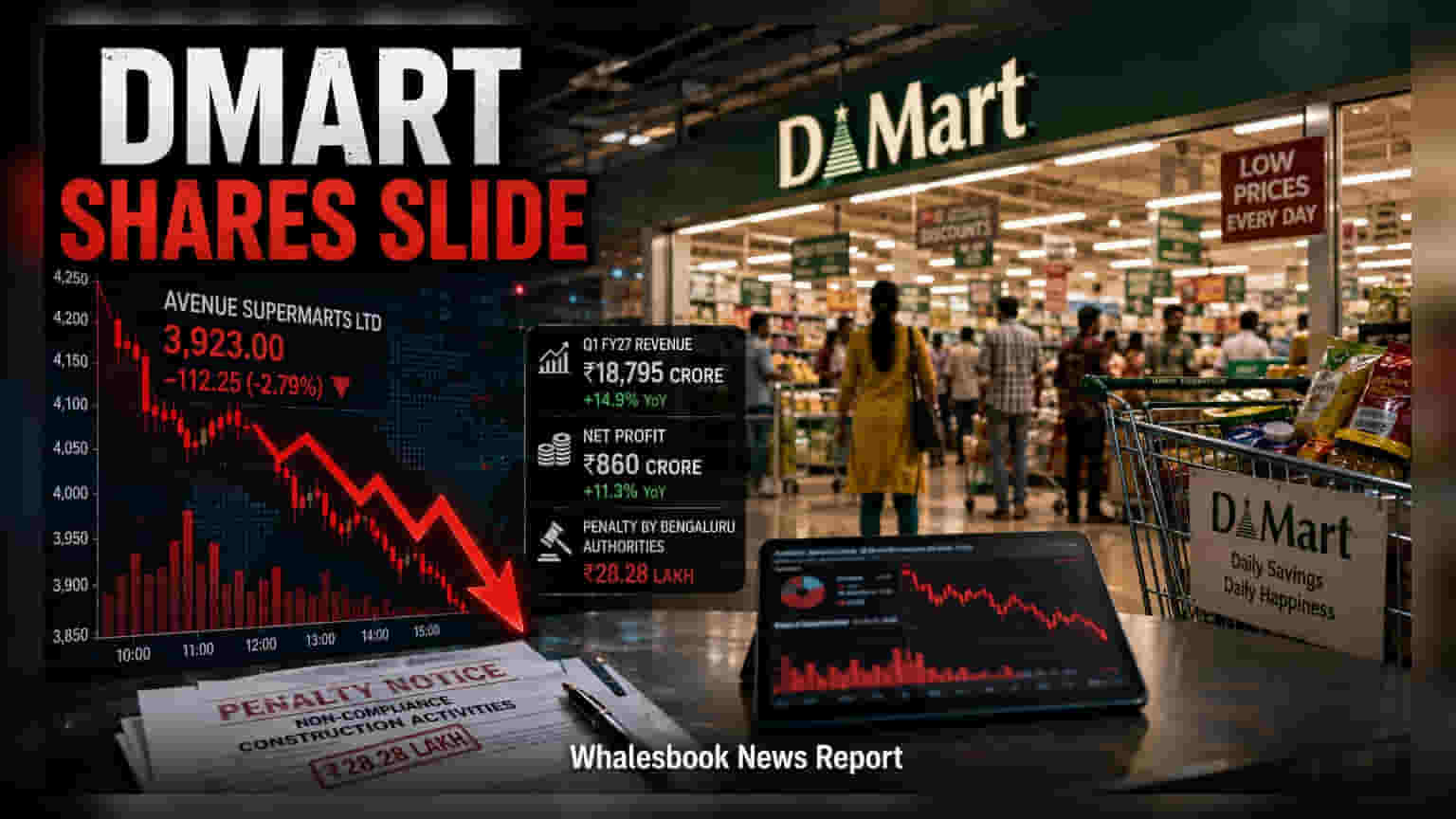 Avenue Supermarts: ਸ਼ੇਅਰਾਂ ਵਿੱਚ ਰਹੀ ਸਥਿਰਤਾ, ਪਰ ਜੁਰਮਾਨੇ ਦੀ ਖਬਰ ਨੇ ਵਧਾਈ ਚਿੰਤਾ!