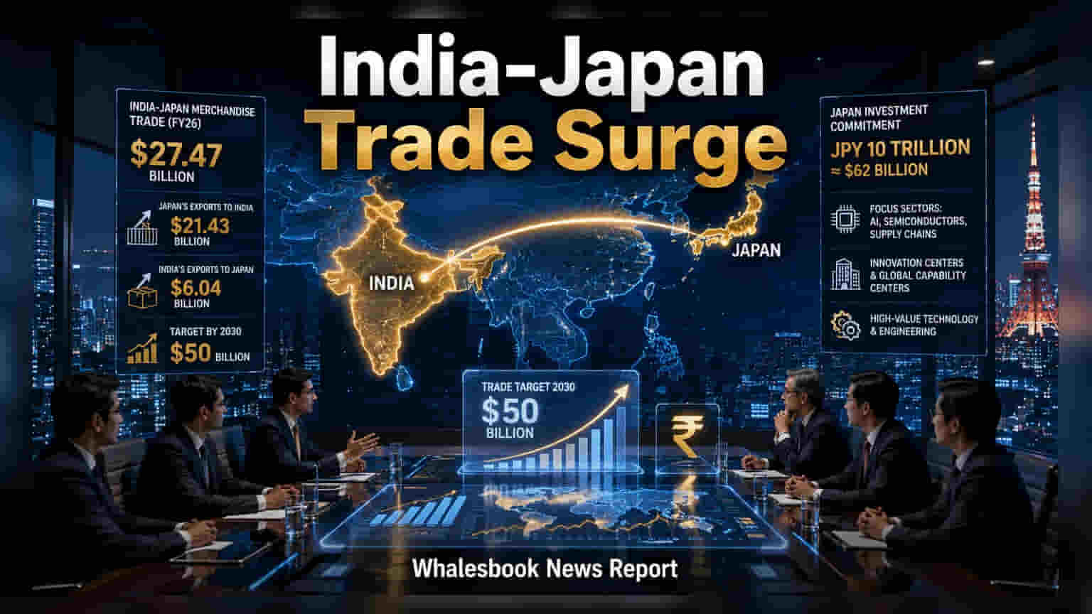 India-Japan Trade: 2030 ਤੱਕ **$50 ਬਿਲੀਅਨ** ਦਾ ਵਪਾਰਕ ਟੀਚਾ, ਜਾਣੋ ਕੀ ਹੈ ਭਾਰਤ ਦਾ ਪਲਾਨ