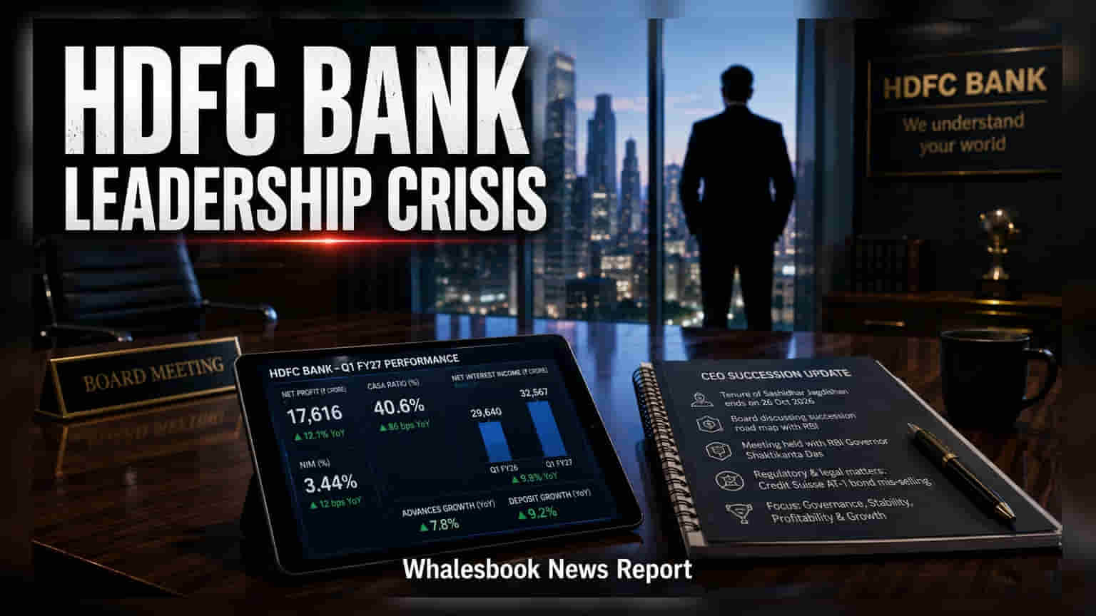 HDFC Bank Chairman, RBI Consult on CEO Jagdishan’s Future