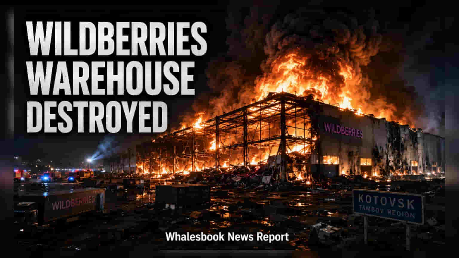 Ukrainian Drone Strike Levels Major Wildberries Warehouse