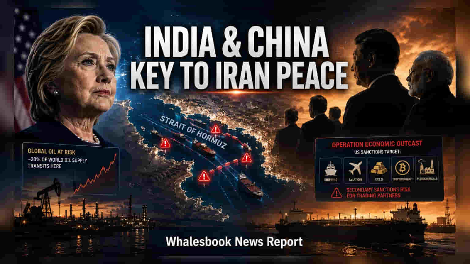 Iran Crisis: Hillary Clinton ની નજર ભારત અને ચીન પર, શું આ દેશો ક્રૂડ ઓઈલની અસ્થિરતા ઘટાડી શકશે?