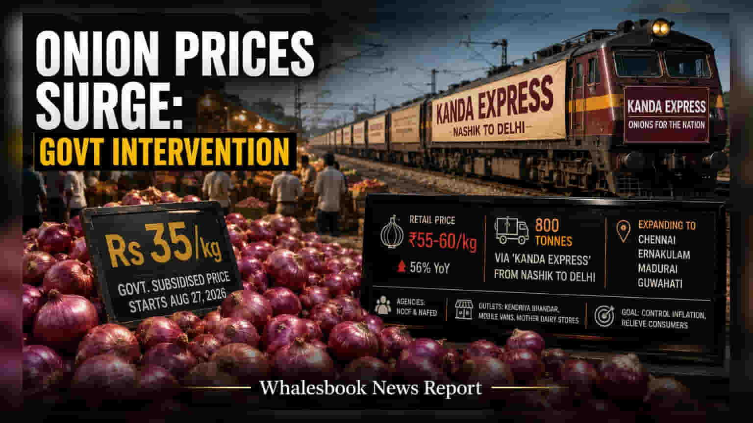 Onion Prices: ఢిల్లీలో భారీ ఊరట.. కేజీ ఉల్లి కేవలం ₹35 కే!