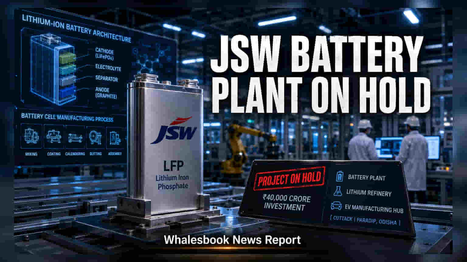 JSW Group का बड़ा दांव: ओडिशा में ₹40,000 करोड़ के EV प्रोजेक्ट पर काम जारी