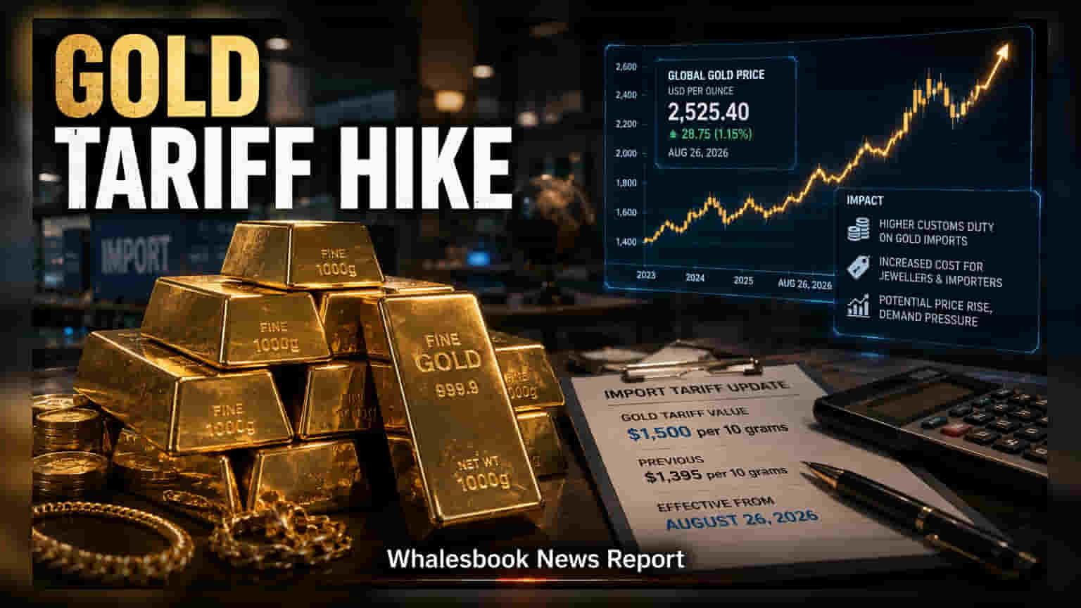 Gold Import Tariff: தங்கம் இறக்குமதி வரியை உயர்த்தியது மத்திய அரசு - நகை வியாபாரிகள் அதிர்ச்சி