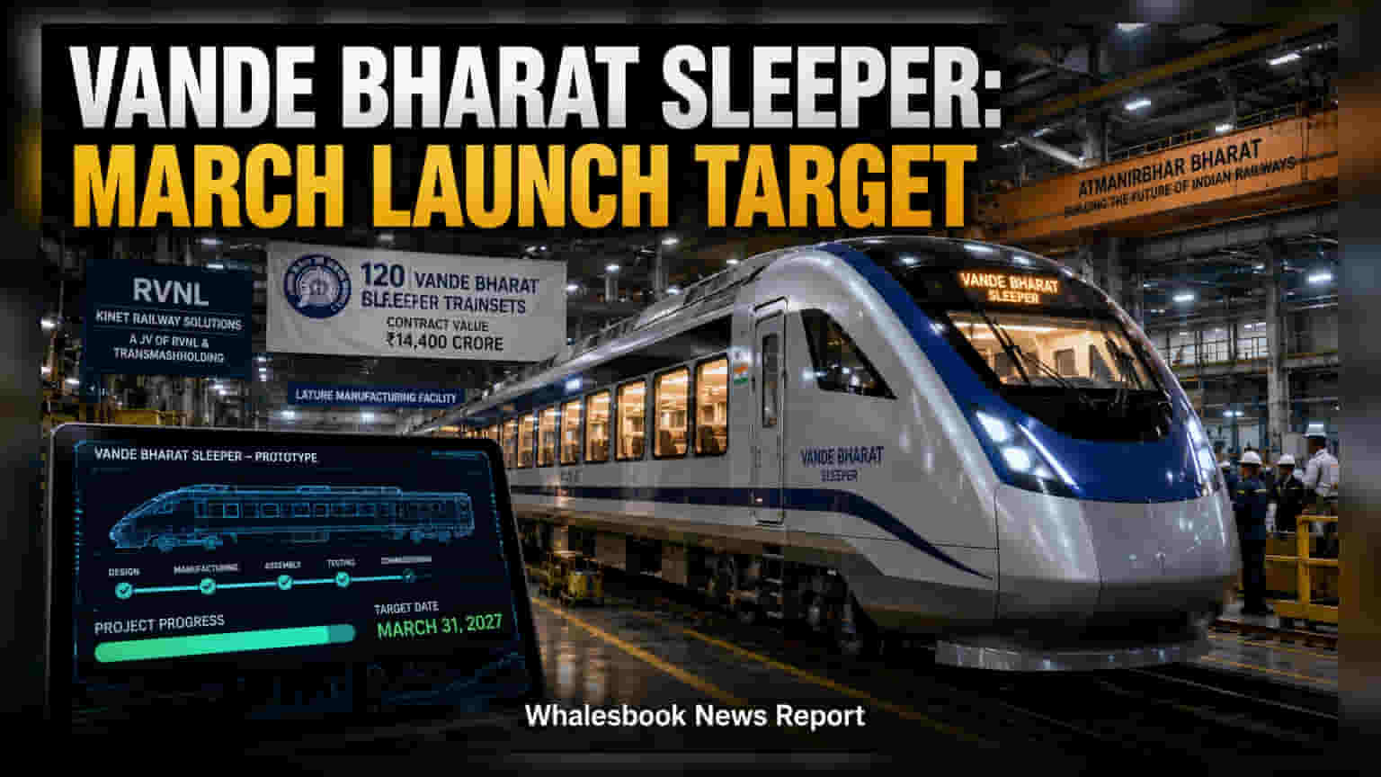 RVNL Vande Bharat Sleeper: વંદે ભારત સ્લીપર ટ્રેન માટે નવી ડેડલાઇન જાહેર, જાણો ક્યારે આવશે પહેલી પ્રોટોટાઇપ