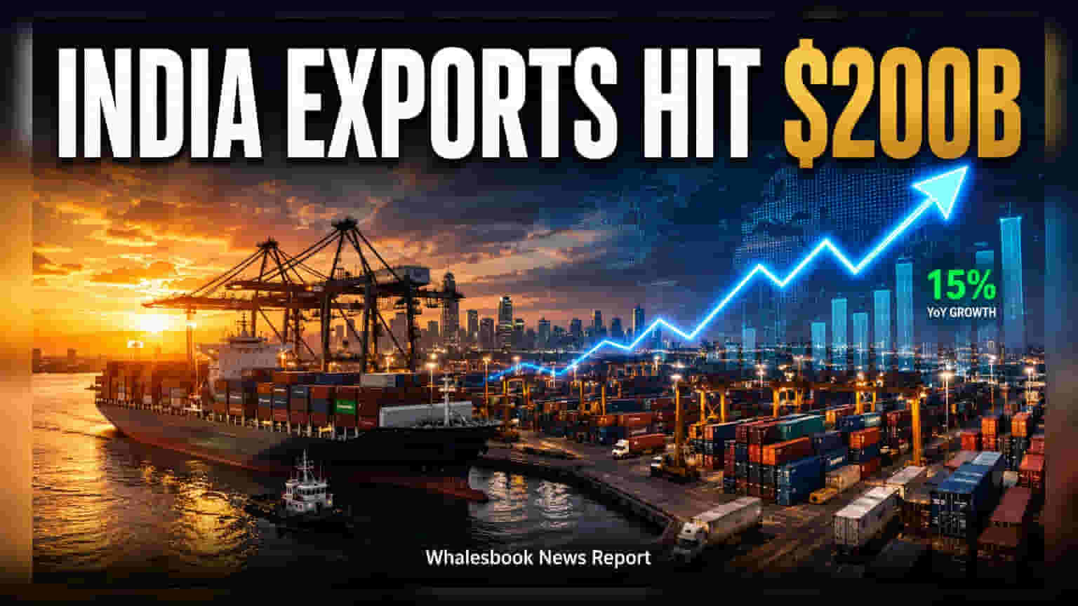 India Exports: రికార్డు స్థాయిలో **$200 బిలియన్ల** ఎగుమతులు.. కానీ ట్రేడ్ డెఫిసిట్ ఆందోళన!